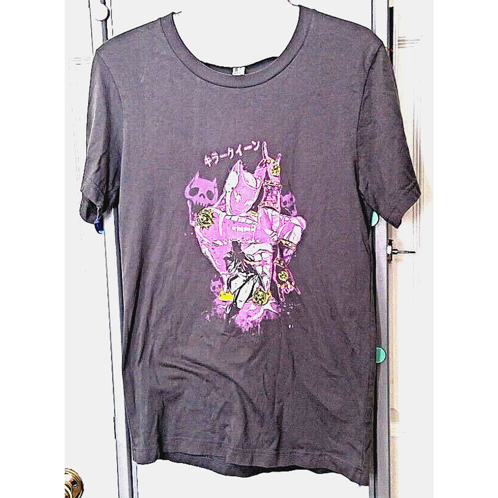 Shirt Punch Killer Queen T Shirt Small Gray Genesis993 JoJo's Bizarre Adventure